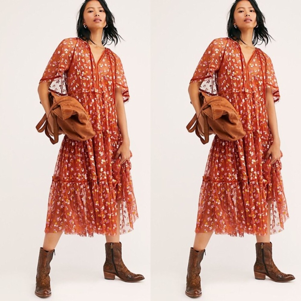 Free People Practical Magic Midi Dress